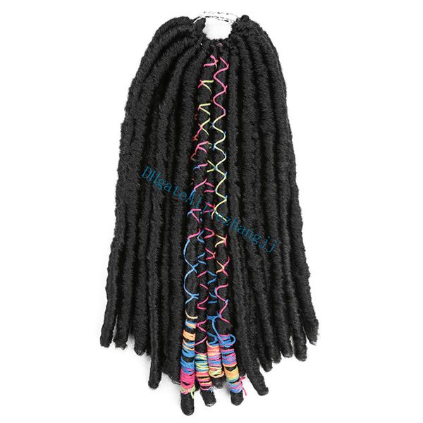 2019 18 Long Faux Locs Synthetic Braiding Hair Extensions Soft Crochet Braids Hair With Color Line Dreadlocks Styles From Alicezhangjj 6 05