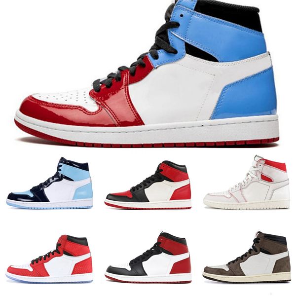 

2020 jumpman 1 1s mens basketball shoes low travis scotts unc paris obsidian ember glow orewood brown women skateboard trainer sneaker#qa620