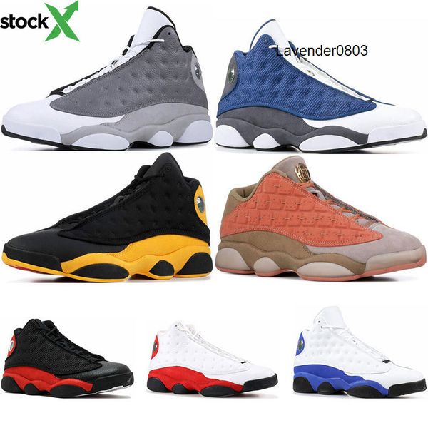

mens basketball shoes 13s atmosphere grey bred black cat clot terracotta he got game melo class of 2002 sports sneaker trainers size 7-13