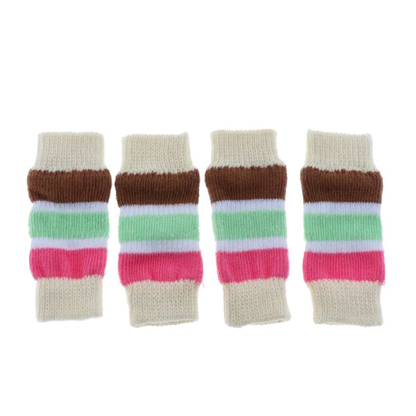 

4 pcs pet leg warmers winter warm leg socks for small medium dogs cats