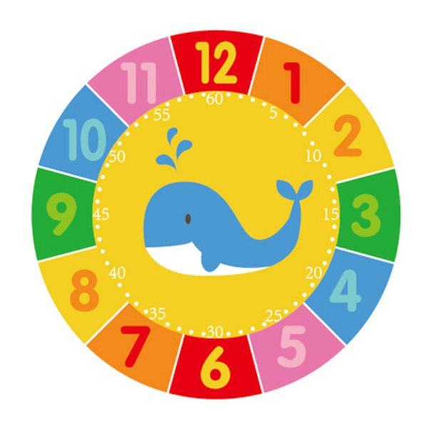 

children montessori wooden clock toys hour minute second cognition colorful clocks toys for kids early preschool teaching aids