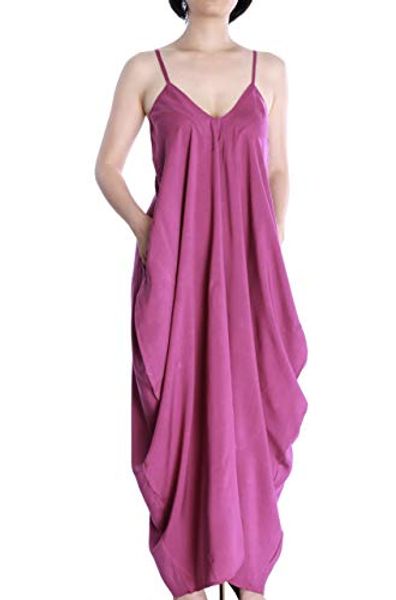 

may&maya women's low v-neck and low v-back maxi dress, Black;gray