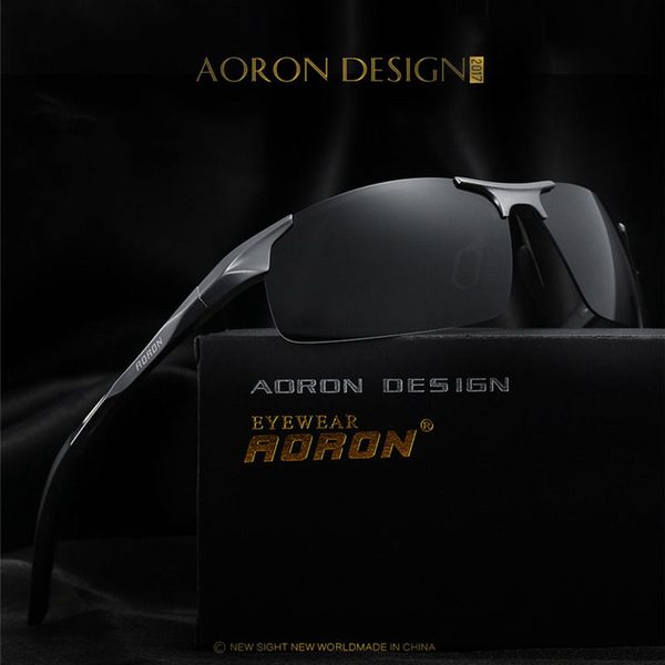 

aoron men polarized vintage aluminum sunglasses goggle for male driver lunette de soleil homme zonnebril mannen oculos masculino, White;black