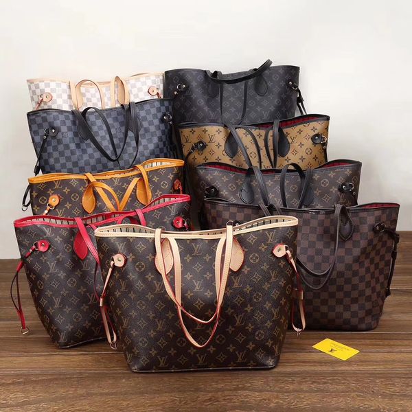 

Женские сумки NEVERFULL Луи Витон ЛВ сумки через плечо сумки+бумажник сцепления Сумка женская сумка