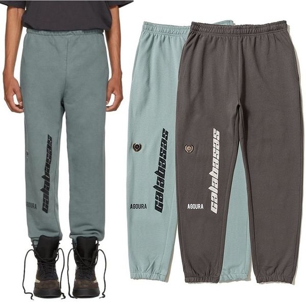 

season 5 calabasas pants sweatpants men women kanye west joggers cal streetwear hip hop pants drawstring oversize calabasas trousers, Black