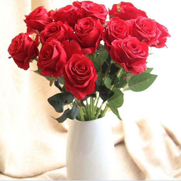 

10 branch silk roses wedding party decoration home decoration artificial flowers