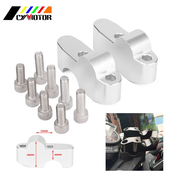 

motorcycle cnc aluminum handlebar clamp riser adaptor for benelli bj250 bj 250 tnt125 tnt135 tnt250 tnt 125 135 250 15 16 17 18