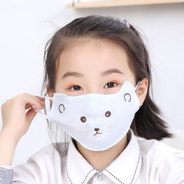 Çocuklar Güzel Yüz Maskeleri Hayvan Nakış Katlanabilir Karşıtı Tükürük Splashing Toz Ve Kum Ağız Mascherine Ayarlanabilir Maske 3 08rg E1 Maske