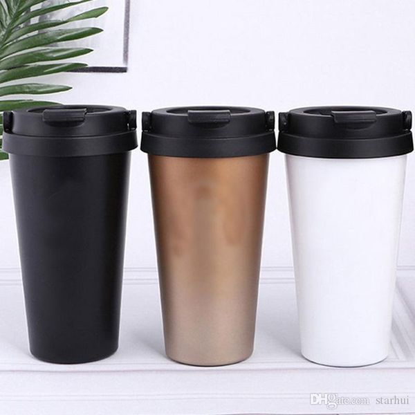 

двустенных чашку течебезопасн массажер из нержавеющей стали путешествия кружки 500мл с крышкой 4 color bar кухонные инструменты wx9-1344