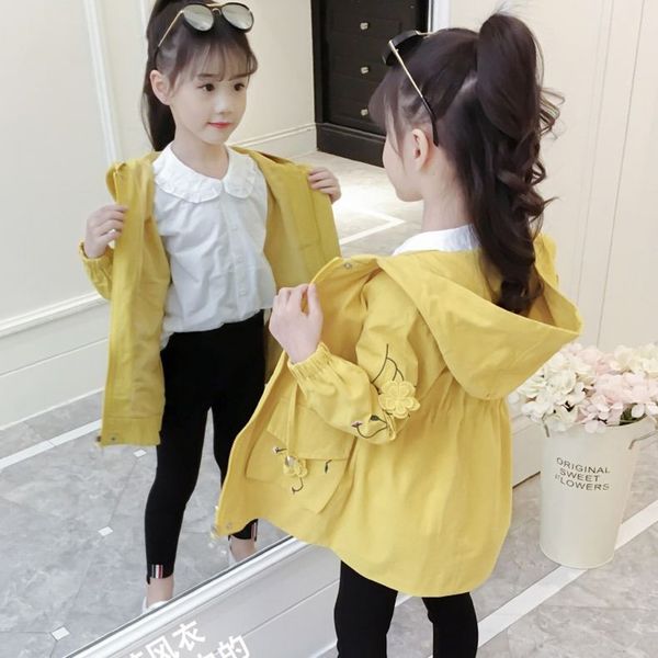 

4-12 yrs сплошной цвет с капюшоном куртки для девочек пальто верхняя одежда девочки верхняя одежда куртка детская мягкая теплая смазливая де, Blue;gray