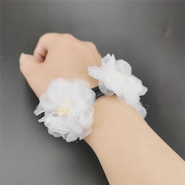 

ukebay white flower bracelets female charm bracelet 5 colors black chains bohemia love bangles body jewelry wholesale hand chain