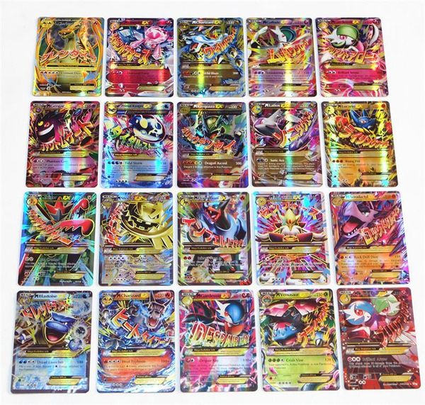 

playing trading cards games ex gx mega shine english cards anime poket monsters cards no repeat