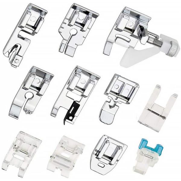 

11pcs/set sewing machine presser feet household sewing machine fabric press foot accessories, Black