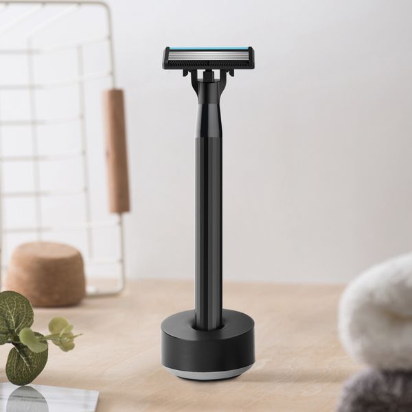 

h300-6 shaver hand-operated 5-layer blade washable manual razor abs ergonomic dry wet sharpen shaving machine 3 heads