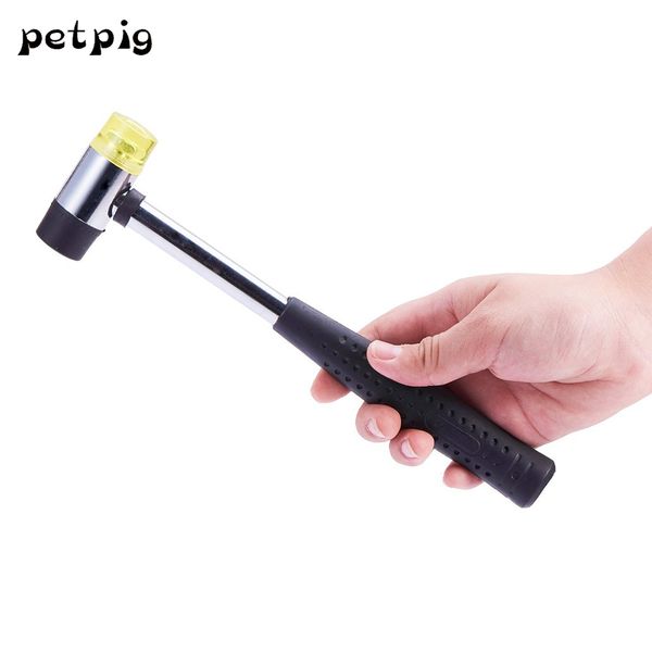 

petpig mini rubber hammer handheld tool kit rubber wood tools double face soft tap hammer for multifunctional hand tool