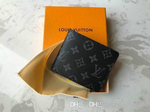 

Luxury men wallet loui 13 vuitton 13 lv 13 wallet men wallet handbag pur e zippy clutch wallet leather pur e card holder with box, Black;brown