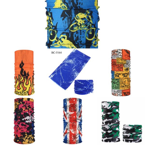 

tpmxq 3d face fishing cover bicycle gaiter bicycle mask scarf bandana shield mask headwear ring scarf neck balaclava, Black