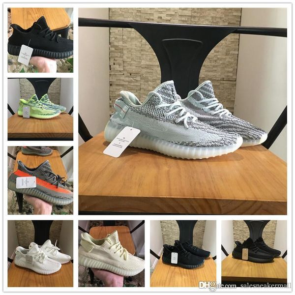 

2019 big size gid glow 3m black static reflective hyperspace true form clay men women kanye west running shoes lundmark antlia synth 36-47