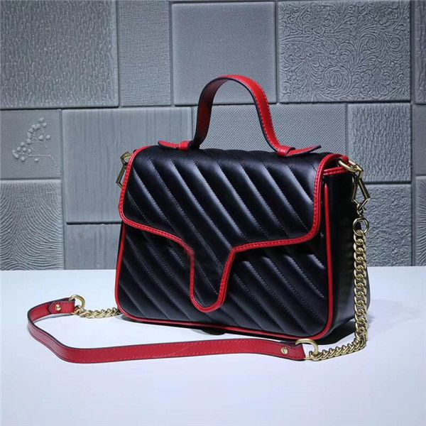 

new global classic deluxe matching leather shoulder bag metal chain large handbag 498110 size 26.5cm 20cm 9cm