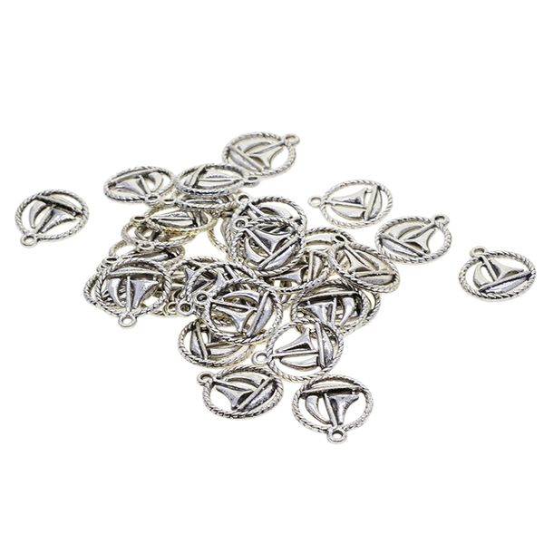 

30pc тибетский серебряный sailboat подвески подвески для diy, Black