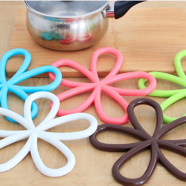 

non-slip table pot mat candy-colored bowl mat pad anti-scalding pot mats insulation pad