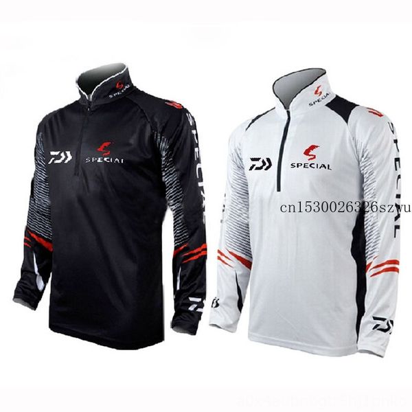 

2020 new mens fishing shirt clothes wear athletic & outdoor apparel outdoor sun protective breathable fast drying sport fishing wear jacket, Blue;black