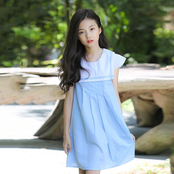 

brand girl cotton dress 2019 kids summer dress preppy style baby cute girls princess toddler children clothes,#3965, Red;yellow