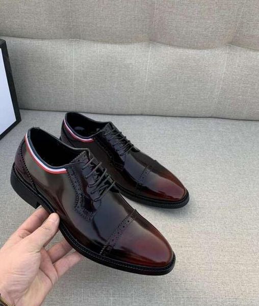 

original box] real leather leisure mens oxfords drive casual weeding shoes designer loafers made in italy size 38-45, Black