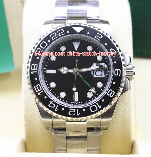 

2 tyle watch 40mm gmt ii 116710 116710ln 116710blnr ceramic bezel 316l teel a ia 2813 movement automatic men men 039 watche
