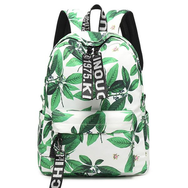

fashion women chinese style backpack printing high capacity school for teenage girls knapsack bookbag trip lapback bag