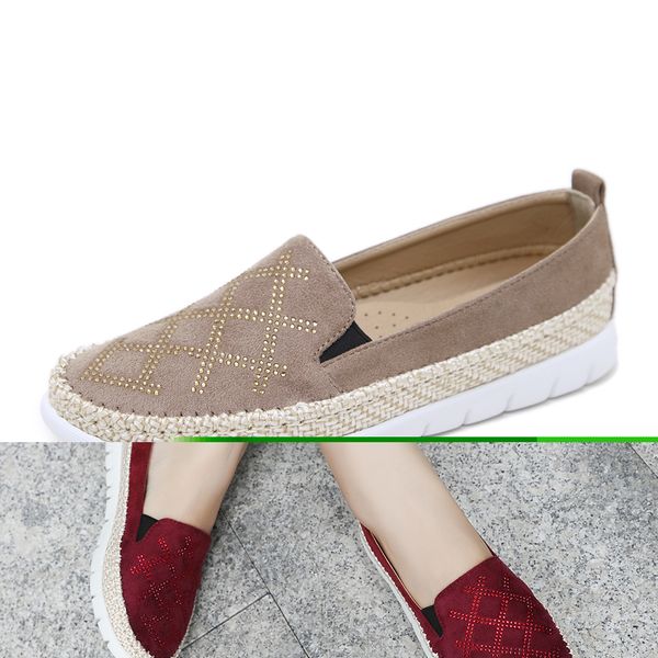 

2019 new rhinestone twine light and comfortable loafers casual women's shoes female breathable comfortable flat shoes loafers, Black