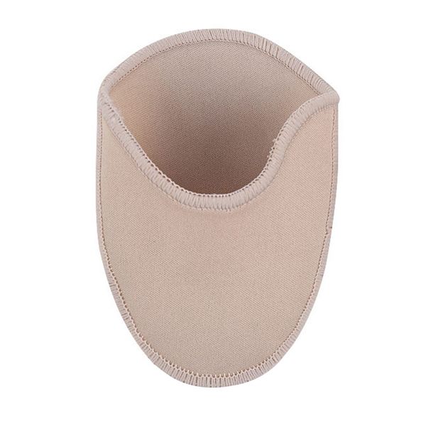 

1 pair soft ballerina inserts elastic sebs half yard forefoot relieve pain foot protector insoles dance toe pads pointe ballet, Black