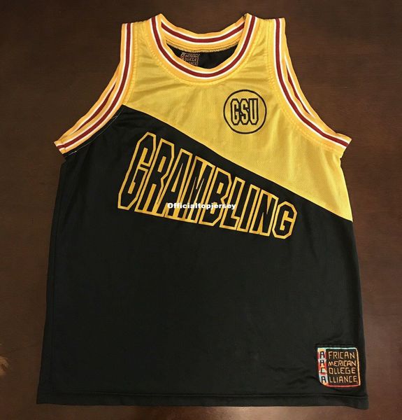 

vintage african american college alliance grambling tigers vest jersey men xs-5xl.6xl shirt stitched basketball jerseys retro ncaa, Black;blue