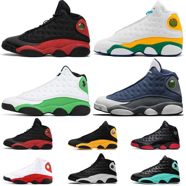 

2020 new arrived flint 13 13s jumpma womens basketball shoes mens retro playground lucky green high fashion mens trainers sneakers size 13