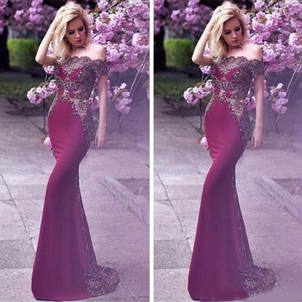 

bateau short sleeves mermaid prom dresses lace appliques slim plus size robe de fiesta largo custom women evening party gowns, Black;red