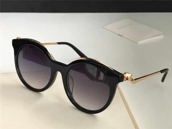 

new fashion designer sunglasses 0118 charming cat eyes small leopard head frame retro avant-garde fashion style wholesale, White;black
