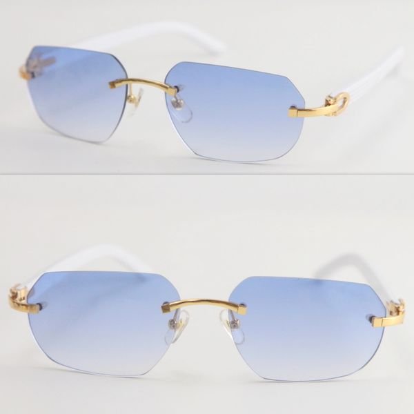 

aviators vintage designer men women rimless white plank glasses men sunglasses driving sport cat eye eyewear mens designer glasses, White;black