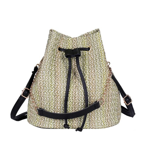 

new women bag summer ladies straw rattan shoulder handbag fluffy fashion holiday beach bag national shoulder street