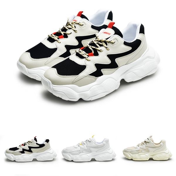 

2020 new arrivla mens women running sports shoes fashion triple white yellow black grey non brand sneaker size 39-44, White;red