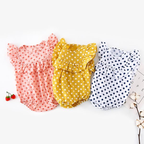 

2019 infant short-sleeved cotton bodysuit summer, Blue
