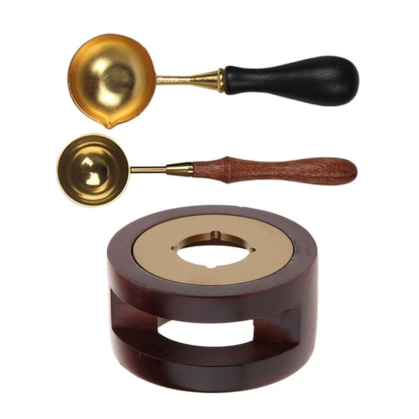 

wax warmer seal furnace tool crafts spoon seal sticks stove pot w/ spoon a+b