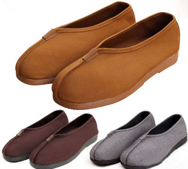 

all season shaolin monk lay meditation shoes buddhist zen lohan arhat monks shoes yellow/gray/brown