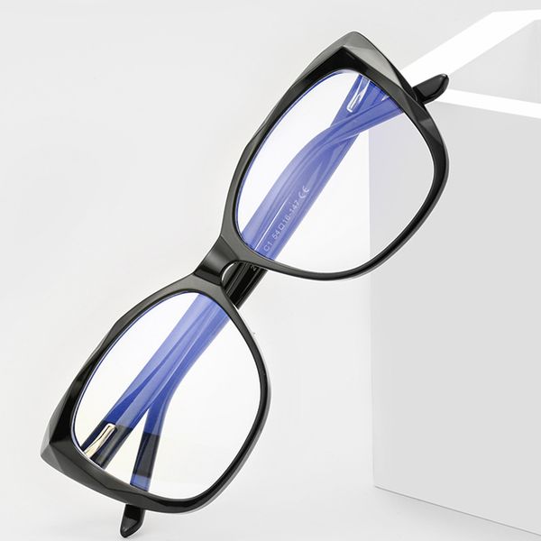 

new women anti blue ray glasses computer gaming working eyeglasses bluelight blocking glasses, White;black
