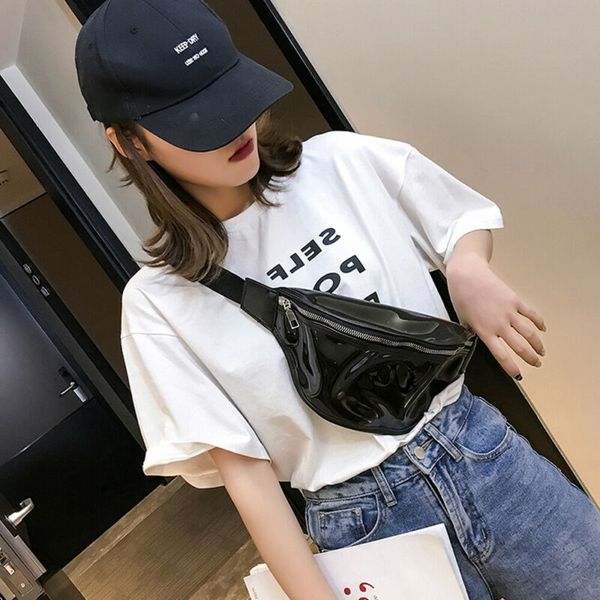 

transparent waist bags for women 2019 solid waist bag men pack travelling mobile phone bags running sports men
