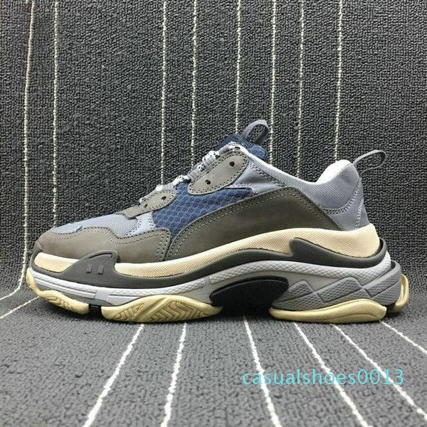 

2019 fashion paris 17fw triple s sneakers triple-s casual dad mens designer shoes combination sports mens trainers chaussures sneakers c13, Black