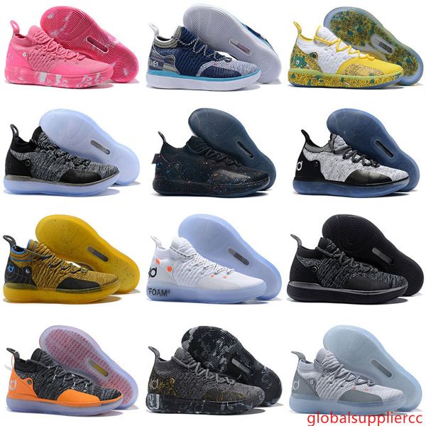 

2019 new kd 11 aunt pearl pink paranoid cool grey eybl kevin durant xi mens basketball shoes 11s kd11 foam sneakers size 7-12