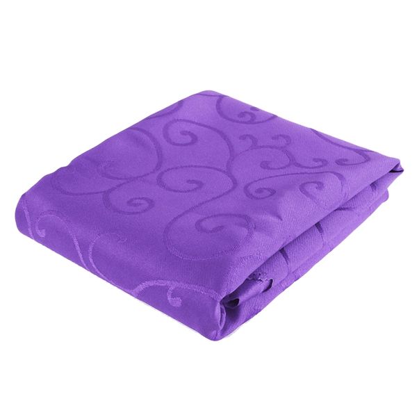 

40 inch round table cover tablecloth wedding banquet party polyester purple table cloth