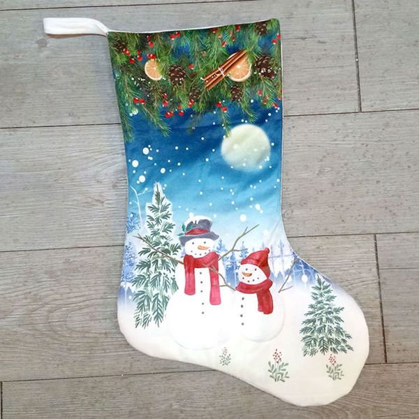 

reindeer snowman santa claus sock christmas tree hanging ornament decorations