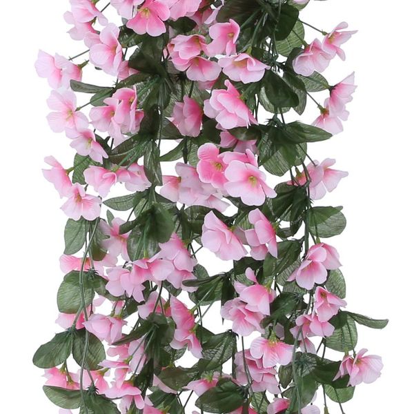 2020 Artificial Fake Plastic Flower Vine Hanging Plant Home Garden