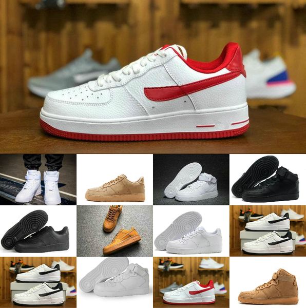 

new for ceo men women low cut one 1 shoes off all white black dunk 1s sports designer shoes classic af fly trainers high knit sneakers